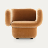 Ditre Italia Vento Armchair in ochre velvet