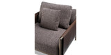 Doria Leather Clad Luxury Armchair, view 3