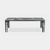 Dorsoduro Cylinder Leg Marble Luxury Dining Table in Green Cipollino marble