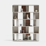 Drury Curved Leather Luxury Bookcase, alternative angle