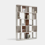 Drury Curved Leather Luxury Bookcase, alternative angle