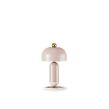 Fairytale Mushroom Table Lamp, lacquered wood, gold plated and painted brass, available from Touched Interiors UK
