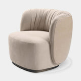 Festone Draped Back Luxury Lounge Chair, second view