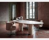 Flavianus Pink Marble Luxury Dining Table, view 6