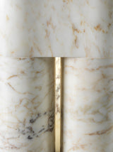 Flavianus Round Sculpted Marble Luxury Dining Table, detail