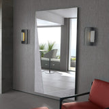 Giorgio Collection Moonlight Floor Mirror in satin grey nickel, second view