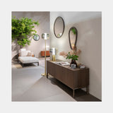 Fog Metallic Glass Luxury Floor Lamp, view 5