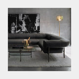 Fog Metallic Glass Luxury Floor Lamp, view 8