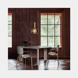 Fog Metallic Glass Luxury Suspension Lamp, view 3