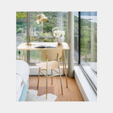 Fondale Slender Steel Luxury Desk in a room setting, third view