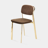 Golfo Floating Back Luxury Dining Chair, side view