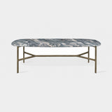 Golfo Soft Corner Luxury Dining Table in Green Cipollino marble