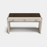 Halcyon Leather Wrapped Luxury Console Table, alternative angle