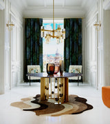 Jetclass Groove Dining Table, styled in an entrance hall