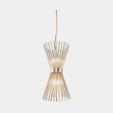 Castro Lighting Halo Pendant Light in gold-plated brass, available from Touched Interiors UK
