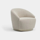 Hampton Swivel Luxury Armchair: ivory bouclé (Cat B)