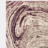 Hand-Woven Amethyst Marble Viscose Rug, texture detail