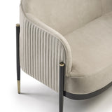 Harlow Floating Frame Luxury Armchair, close-up detail