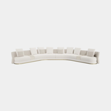 Casa Magna Cleo Sofa, ivory fabric, available from Touched Interiors UK
