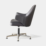 Italian Quilted Lima Office Armchair, alternative angle