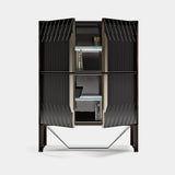 Italian Rocco Cabinet with Metal Detailing, alternative angle