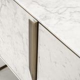 Italian Rocco Sideboard with Metal Detailing, close-up detail