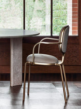 Jacopo Cast Frame Luxury Dining Armchair, detail