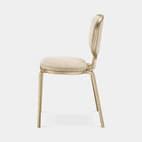 Jacopo Cast Frame Luxury Dining Chair, side view