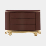 Jetclass Crown Chest of Drawers, shown in burgundy lacquer