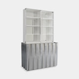 Empire Bookcase, shown in a pale silver finish