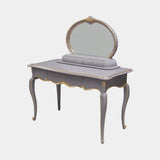 Jetclass Glamour Dressing Table, shown in grey, angled view
