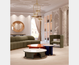 Jetclass Metropolis Armchair, styled in a living room