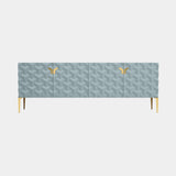 Triny Sideboard, shown in a pale blue sculpted finish