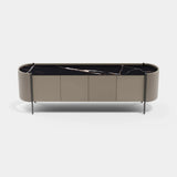 Kensal Leather Side Luxury Sideboard, alternative angle