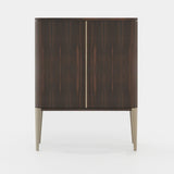 Laskasas Alvar Bar Cabinet in Smoked Eucalyptus Veneer Matte, second view