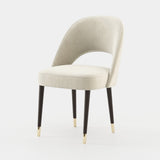 Laskasas Amour Chair in Vienna Cream velvet