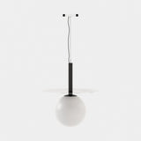 Laskasas Andy Suspension Lamp in Polished Stainless Steel