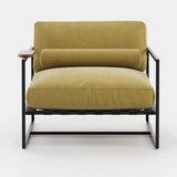Laskasas Badi Armchair in Talin Mostaza outdoor fabric, second view