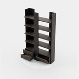 Laskasas Biel Bookshelf in Smoked Eucalyptus Veneer Matte, fourth view
