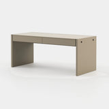Laskasas Bonham Desk in Beige Grey Lacquer Matte
