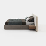 Laskasas Bonnie Bed in Vienna Khaki velvet, third view