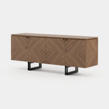 Laskasas Boris Sideboard in Starburst Walnut Veneer Matte