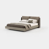 Laskasas Brooke Bed in Xangai Taupe weave