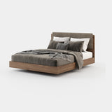 Laskasas Bruny Bed in Xangai Taupe weave