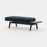 Laskasas Devon Bench in Vienna Deep Blue velvet