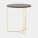 Laskasas Dili Side Table in Smoked Eucalyptus Veneer Matte, second view