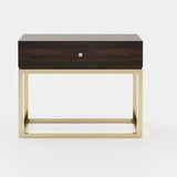 Laskasas Ester Bedside Table in Smoked Eucalyptus Veneer Matte, second view
