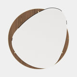 Laskasas Frank Mirror in Walnut Veneer Matte
