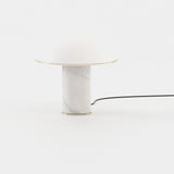 Laskasas Franklin Table Lamp in Carrara Polished Marble