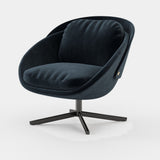 Laskasas George Armchair in Vienna Deep Blue velvet